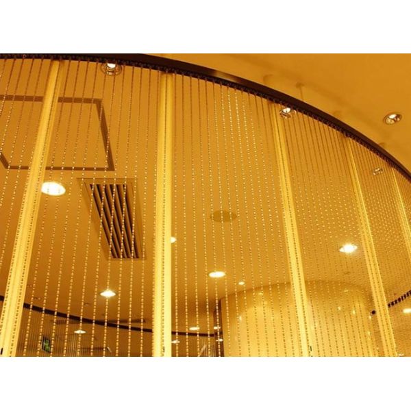Stainless Steel Metal Bead Curtain 2mm-12mm Diameter for Space Divider
