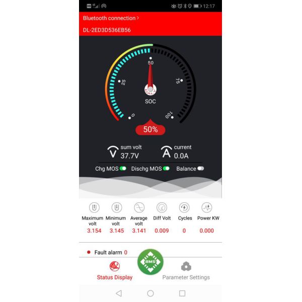 12V 100AH RV Lithium Ion Battery With Bluetooth BMS