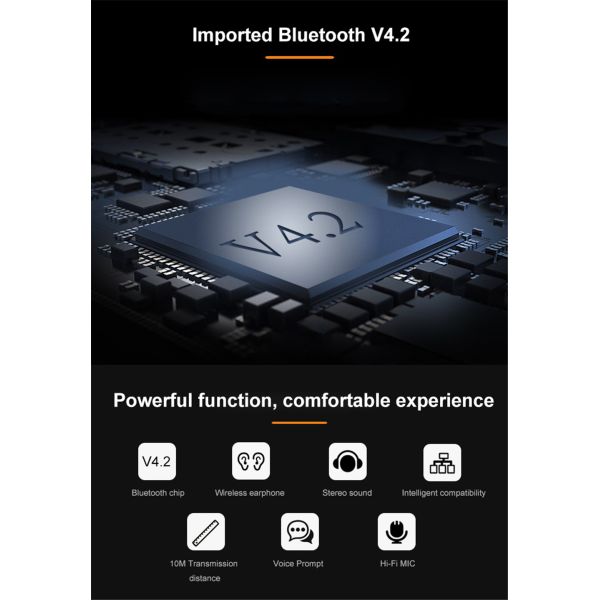 big w bluetooth earphones long standby and music time can support logo earphone