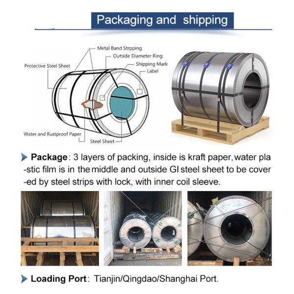 Z40 Coating Roofing Galvanized Steel Coil Dx51d ID 508mm