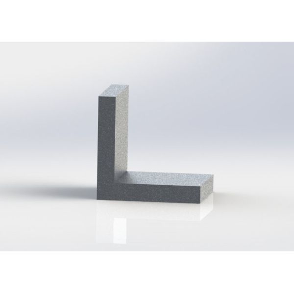 6061 - T6 Sand Blasted Aluminum Angle Profile 60 × 60 × 10 mm
