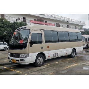 Buy cheap Gasoline 23 Seater Coach Tour Bus Toyota Coaster 20 Seater from wholesalers