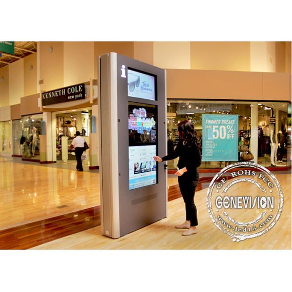 Large High Brightness Retail Stand Alone Digital Signage Advertising Wide View Angle