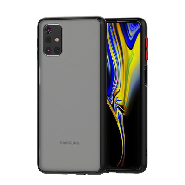 Skin Translucency Colorful DIY Button Phone Case Shockproof For Samsung Galaxy A12