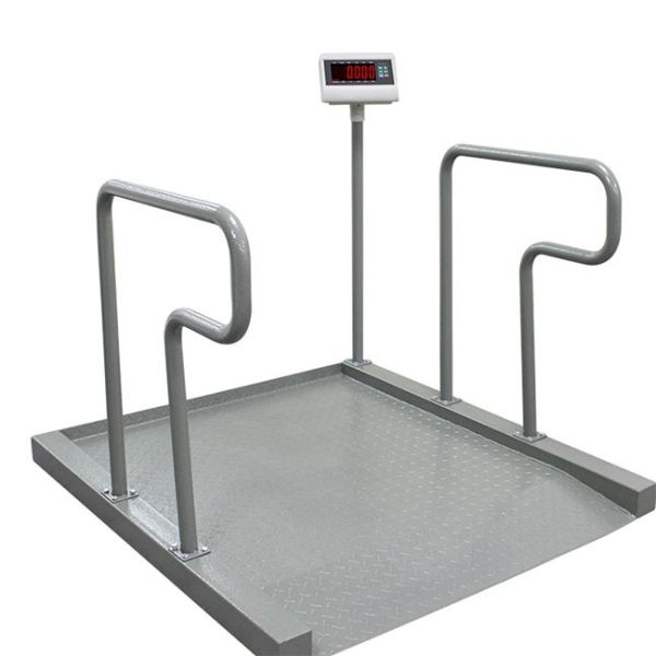 Carbon Steel Plate RS232 Heavy Duty Floor Scales Wheelchair 300 Kg 500 Kg