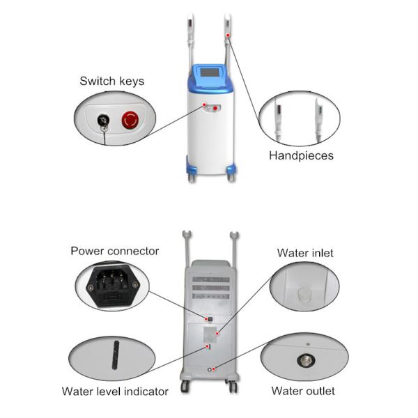 SHR best professional ipl machine for hair removal Pain free equipment for beauty salon