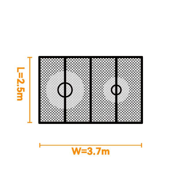 Multi-color Rainbow Net Climbing Playground for Kids 5+