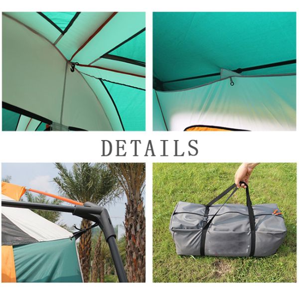 6 8 10 12 Person Rain Proof Tents , Two Bedrooms Outdoor Camping Tent