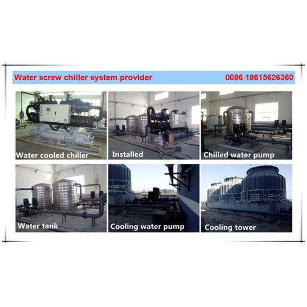 130ton Industrial Water Cooled Wide Application Screw Chiller