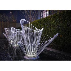 China Modern Outdoor Abstract Metal Sculptures Stainless Steel Handmade Customized wholesale