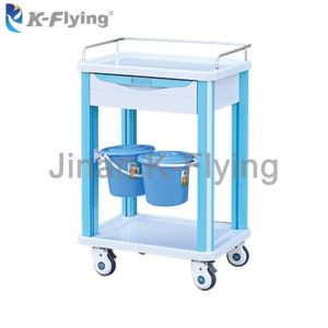 China Multifunction ABS Hospital Furniture Treatment Medical Trolley Cart on sale
