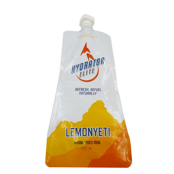 Compostable Silica Gel Stand Up Beverage Doypack For Food Liquid 350ml