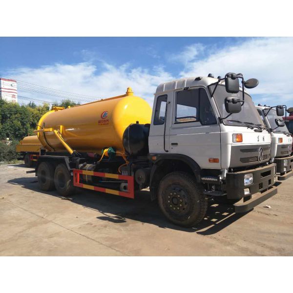 Septic Vacuum Suction Truck 210hp 10 Wheel 16cbm With Hydraulic Control System
