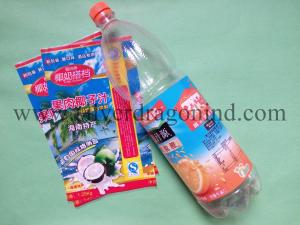 China Heat shrink label sleeve or tube for bottled beverage, drinks,juice and milk packing wholesale