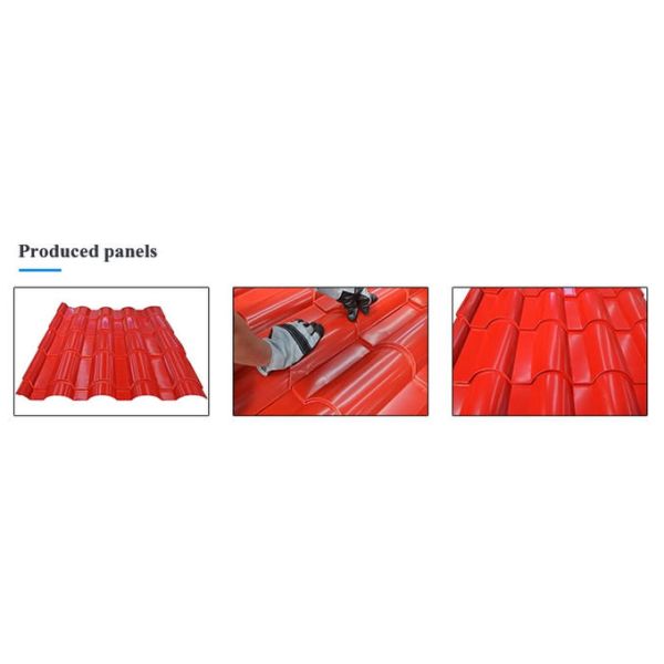 Colored steel galvanized high speed glazed tile roll forming machine factory