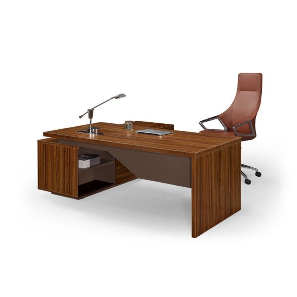 One Step Office Desk With Filing Cabinet , Executive Office Desk Strong Wearability