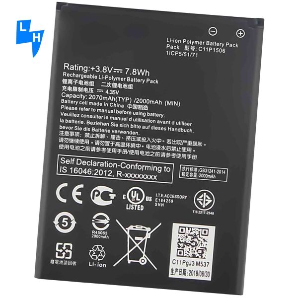 Live Zenfone Go G500TG Z00YD ZC500TG Z00VD Lithium Polymer Battery 2070mAh 4.35V for ASUS