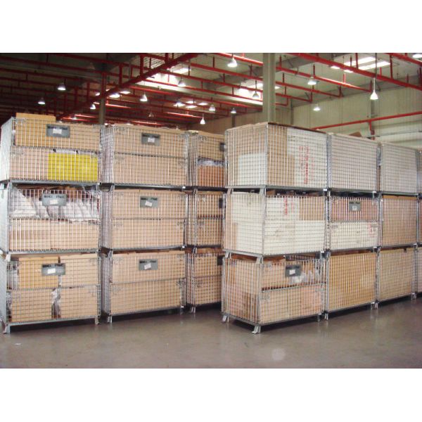 Galvanized Storage Cage Wire Mesh Container