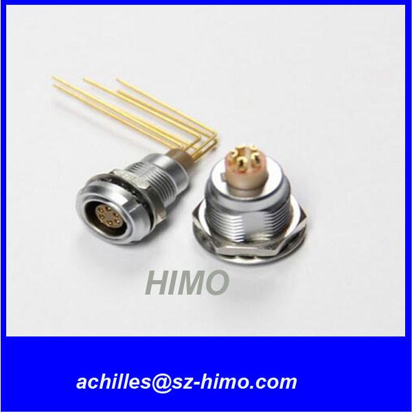 Quality B series elbow 4pin lemo 90 degree PCB pin connector for sale