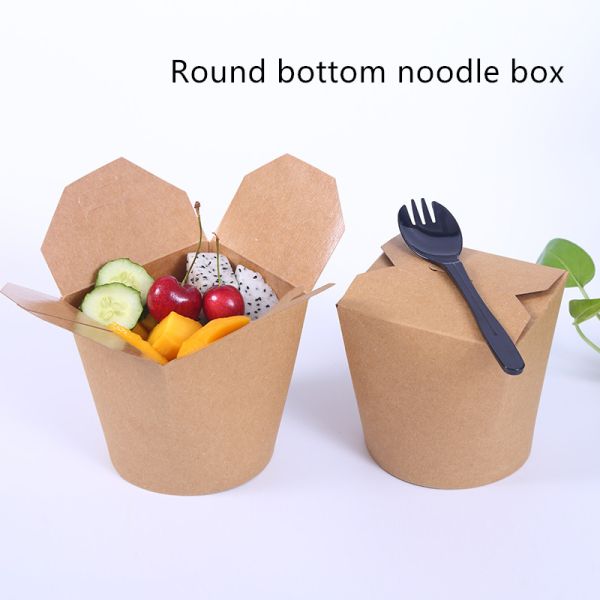 18gsm PE Coated Paper Disposable Food Container With CMYK Litho Printing