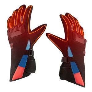 China Battery Liner Leather Heated Rechargeable Motorcycle Gloves Breathable wholesale