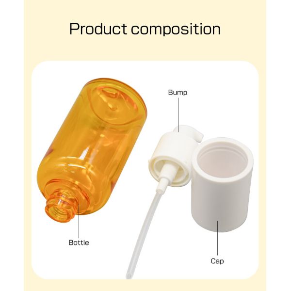 80ml PETG Plastic Cleansing Oil Pump Bottles Makeup Remover Package