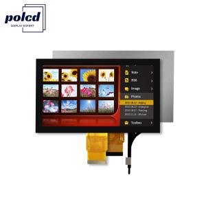 China Polcd 7'' Tft Lcd Panel 800x480 Capacitive Touch Screen RGB interface 7 inch LCD Module Display on sale