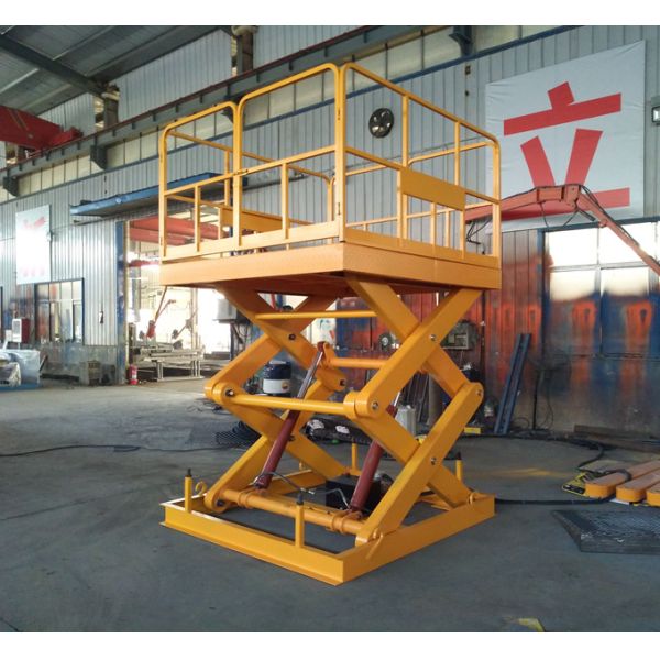 Stationary Hydraulic Scissor Lift Table with 2000kg Load Capacity