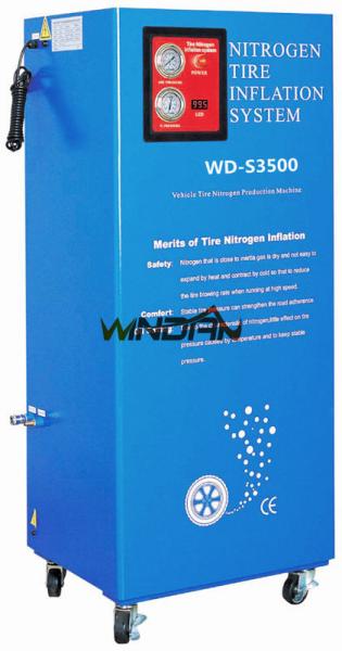 Quality 60W Vehicle Tire Nitrogen Generator , 95 to 99.5% Purity Nitrogen Tyre Inflation System for sale