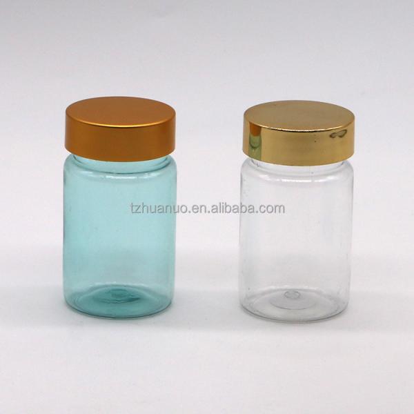 70ml PET Small Transparent Bottle Plastic Medicine Container with PS Cover OEM Service