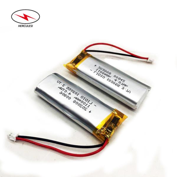 3.7V 4.07wh 1100mAh Polymer Lipo Battery 102055 For Beauty Meter