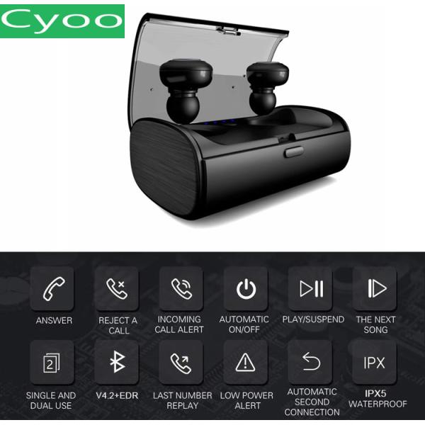 Stereo Wireless TWS Bluetooth Earphone Waterproof With Charging Case