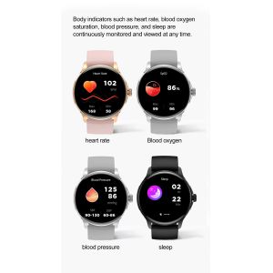Health Monitor Women's Bluetooth Watch Amoled Calling Smartwatch For Android IOS