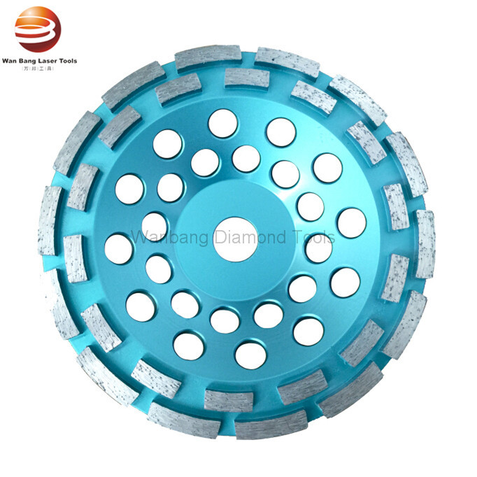 China 4 Inch 7 Inch Double Row Diamond Cup Grinding Wheel wholesale