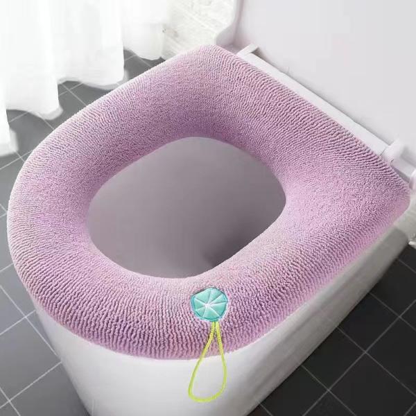 Detachable Toilet Seat Warmer Cover Washable Zipper Closure Type ODM