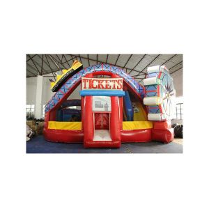 China PVC Tarpaulins Inflatable Amusement Park , Playground Tickets With Ferris Wheel wholesale
