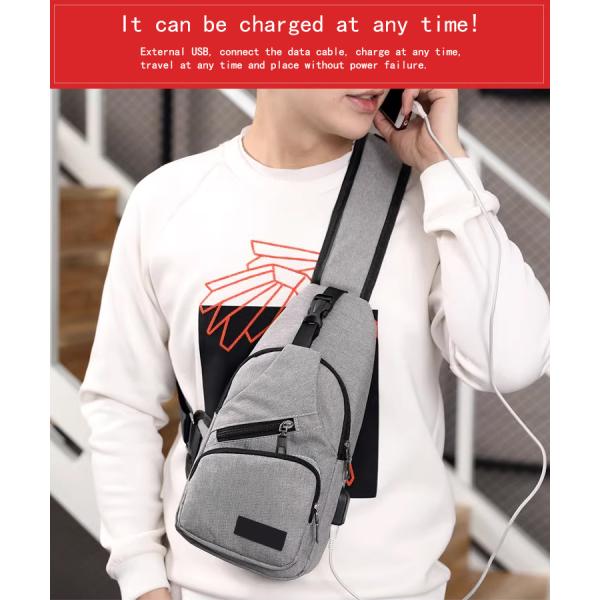 Men's Casual Outdoor Chest Bags Mountaineering Cycling Shoulder Bag Waterproof