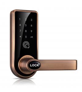 China Keyless Keypad Door Lock , Password Card App Bluetooth Digital Lock For Home on sale