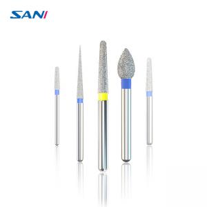 China High Performance Stainless Steel Silver Dental FG Diamond Burs High Speed 11mm wholesale