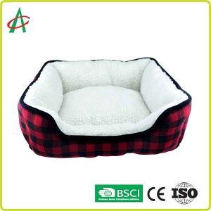 China Rectangle Fluffy Dog Blanket , CPSC Soft Pet Bed With Anti Slip Bottom wholesale