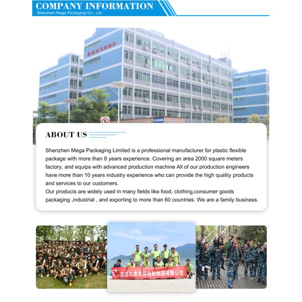 Food Grade Kraft Paper Stand Up Plastic Pouch With Zipper For Fruit Candy Tea Food Widely Used