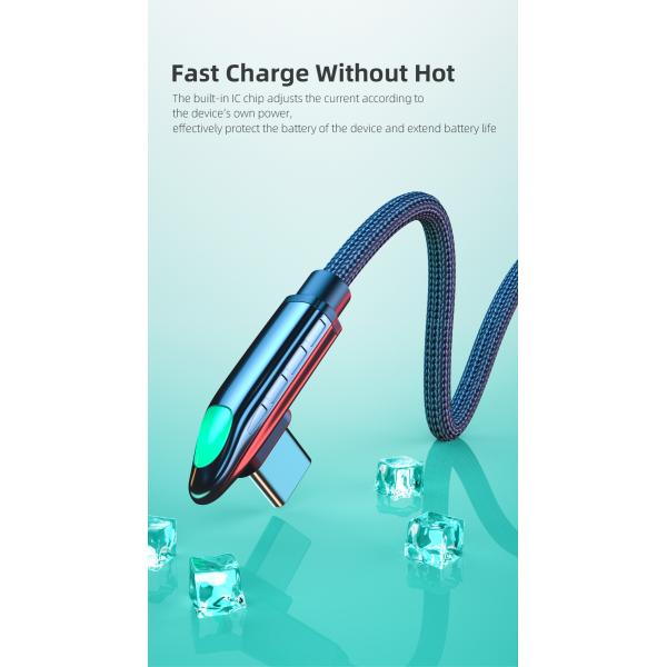Essager 2021 Fast Charge T Shaped Type C USB Cable 5A 0.5M 1M 2M