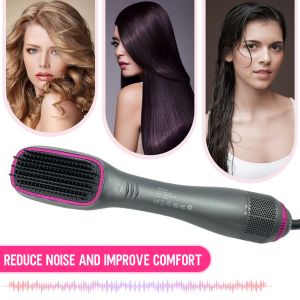 China FCC Approval 300mm Hair Dryer Brush , Electric Straightening Brush wholesale