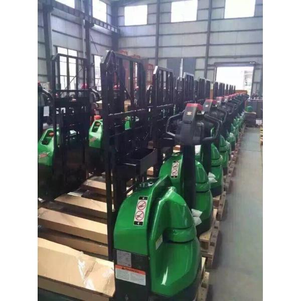 1550mm Fork Battery Powered Pallet Truck For Food & Beverage Factory