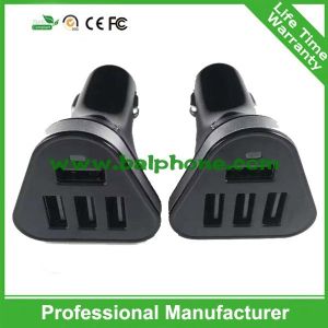 CE,ROHS,FCC Approved 4 port usb car charger,ODM/OEM quick deliver power sockets