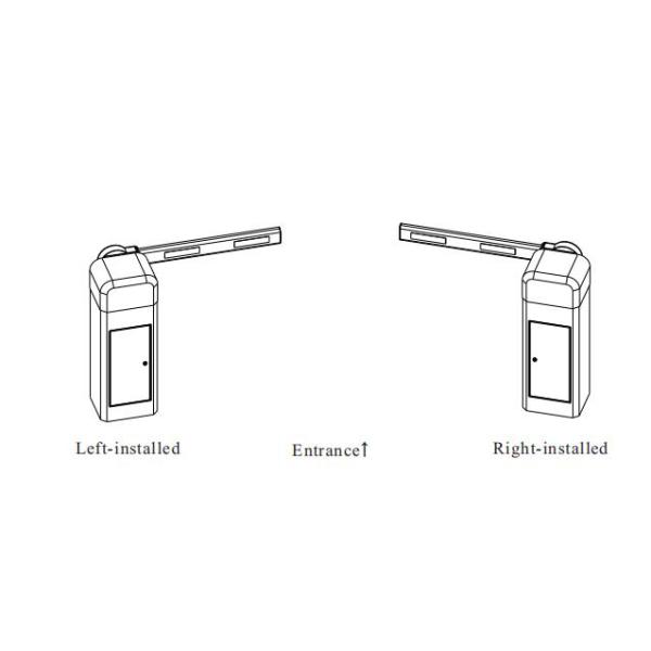 Economic Car Barrier Gate For Government Parking Lots System Folding Arm