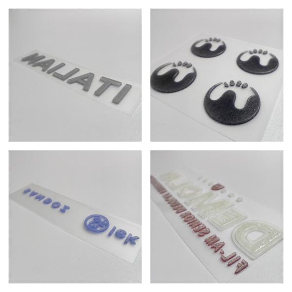 3D Rubber Heat Transfer Logo Customized Heat Transfer Stickers For T Shirts