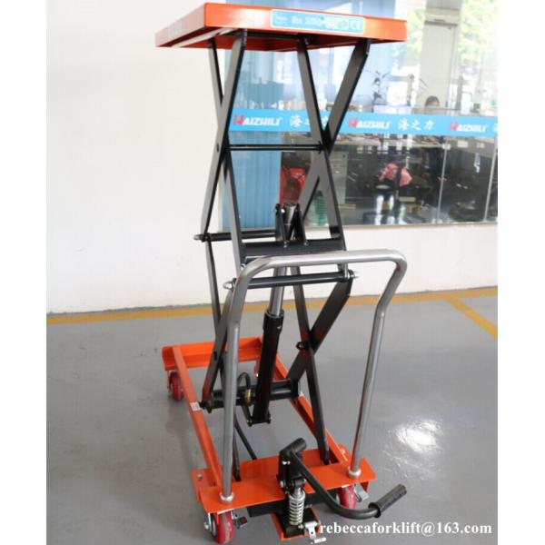 Height Adjustable Manual Lift Table 800KG Mini Hydraulic Scissor Lift Platform