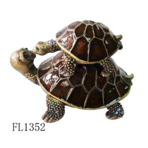 Turtle antique trinket box