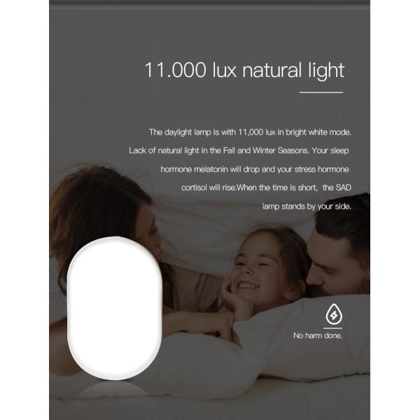 High Luminosity SAD Therapy Lamp for Seasonal Affect Disorder with 3 Different Intensity Levels and UV Free GK-GQ-L1